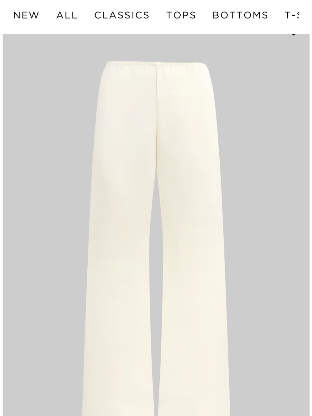 LESET Wide Leg Pants in Cream - Picture 6 of 6